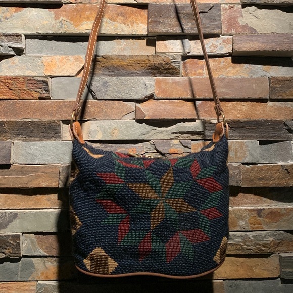 Crossbody Tapestry Aztec Print Bag - Picture 2 of 9